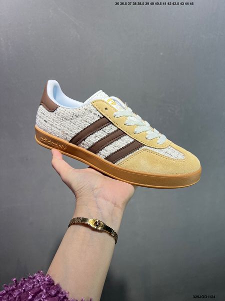 Adidas Originals Gazelle INdoor 2025新款情侶鞋 休閒防滑耐磨低幫板鞋