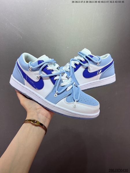 Air Jordan 1 Low 2022新款 喬丹1代男女款解構綁帶內置氣墊籃球鞋