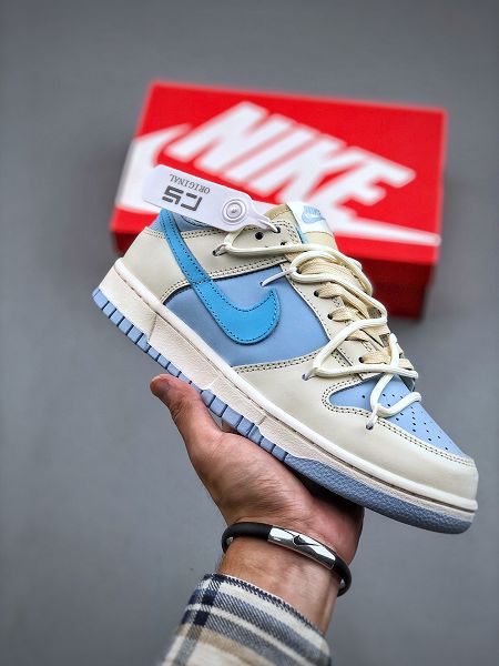 Nike Dunk Low 2023全新男女款綁帶解構 SB扣碎籃板時尚休閒板鞋