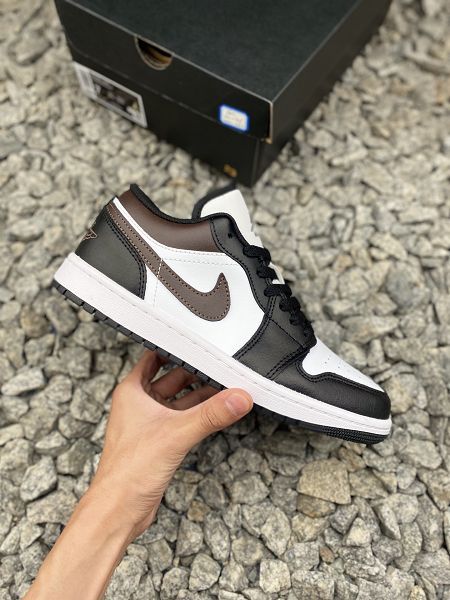 Air Jordan1 Low 2025新款男生低幫 黑棕色籃球鞋