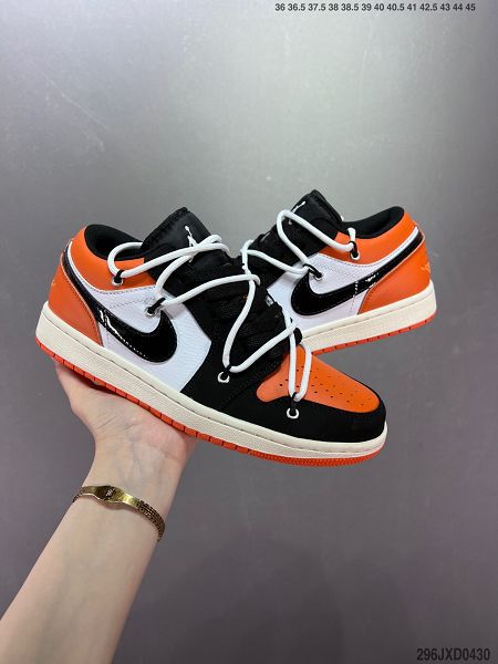 Air Jordan 1 Low 2022新款 喬丹1代男女款解構綁帶內置氣墊籃球鞋