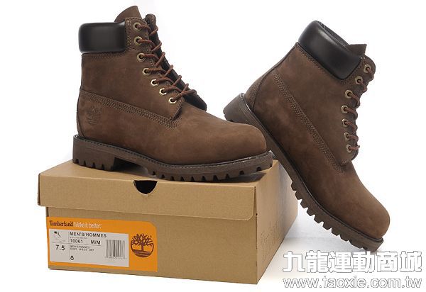 Timberland 天伯倫 經典款10061款高幫潮流耐磨男鞋 棕色