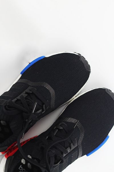 adidas originals nmd runner Primeknit boost 三葉草限量版 針織泡沫底情侶跑鞋 黑色 