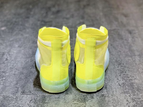 Converse Translucent Mesh 2020新款 熒光綠果凍底情侶款高幫透明網鞋