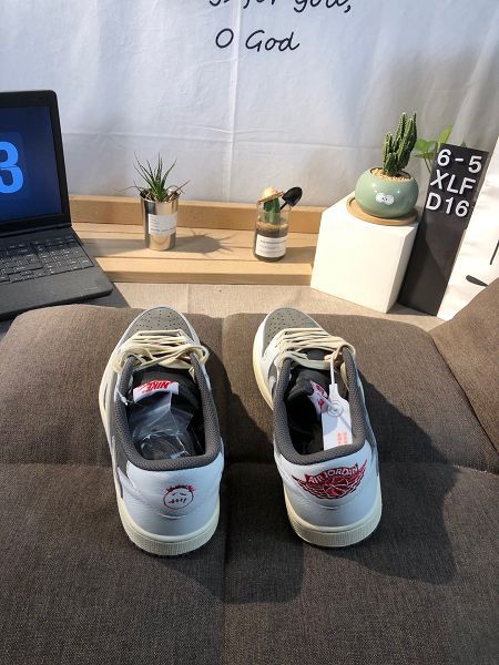 Travis Scott x Fragment Design x Air Jordan AJ1 Low OG SP 三方聯名閃電倒鈎2.0 男女款低幫運動板鞋