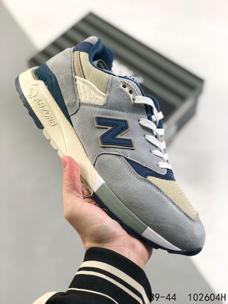 New Balance RC NB998系列 男士帶毛孔的皮面防滑運動跑步鞋