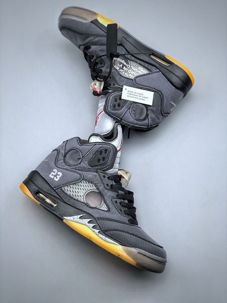 Air Jordan 5 x off white 2022新款 聯名款喬丹5代男款籃球鞋 最大有47碼