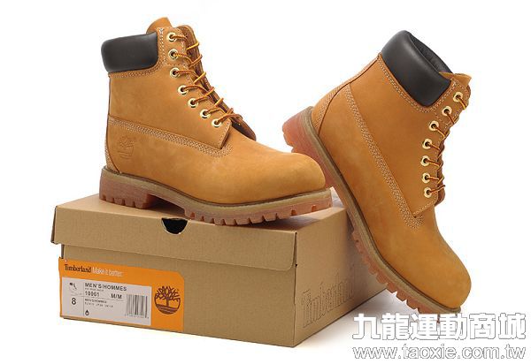 Timberland 天伯倫 經典款10061款高幫潮流耐磨情侶鞋 黃色