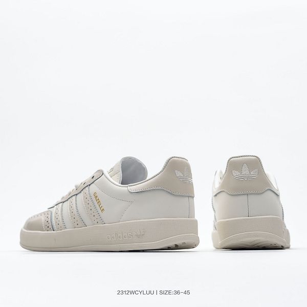 Adidas Originals Gazelle Indoor 情侶款復古三葉草防滑透明橡膠板鞋經典運動鞋