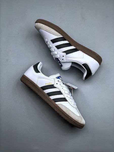 Adidas Originals Samba OG 2023新款 桑巴舞系列紳士德訓足球男女款皮革板鞋