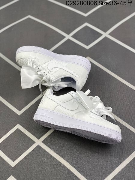 Nike Wmns Air Force 1 07 2022新款 空軍一號白絲綢蝴蝶結男女款板鞋
