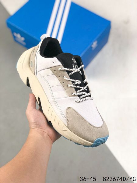 Adidas ZX 22 BOOST 2023新款 三葉草男女低幫運動跑步鞋