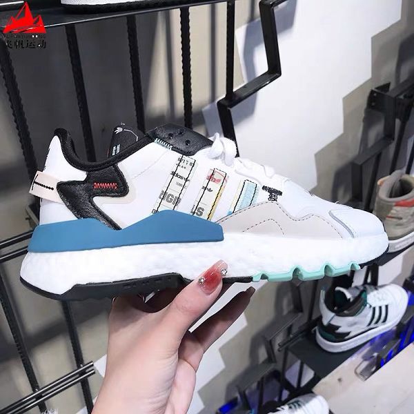 Adidas Nite Jogger 2019 Boos 2022新款 三葉草聯名夜行者男女款復古跑鞋