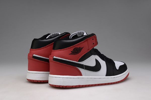 nike air jordan 1代 內氣墊時尚元年複刻情侶中幫籃球鞋 白黑紅