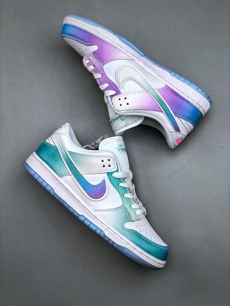 Nike Dunk Low系列 2023全新男女款藍白漸變色低幫休閒板鞋