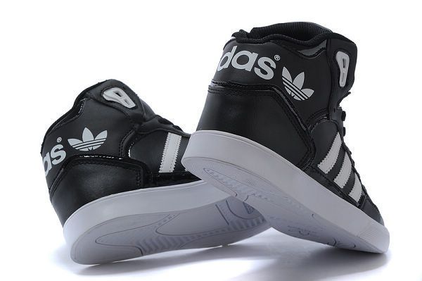 adidas愛迪達 三葉草系列 範冰冰同款 高幫男女潮流板鞋 黑色 