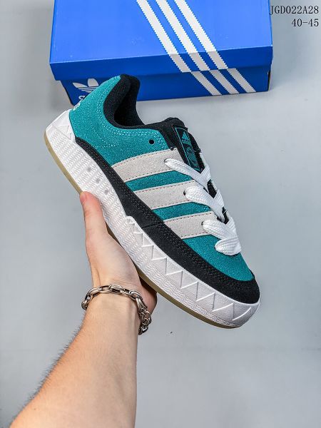 Atmos x Adidas Adimatic Low 2023新款 馬蒂奇系列復古鯊魚麵包男款滑板鞋