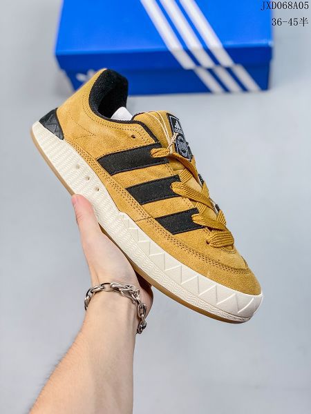 Atmos x Adidas Adimatic Low 2023新款 馬蒂奇系列復古鯊魚麵包男女款滑板鞋