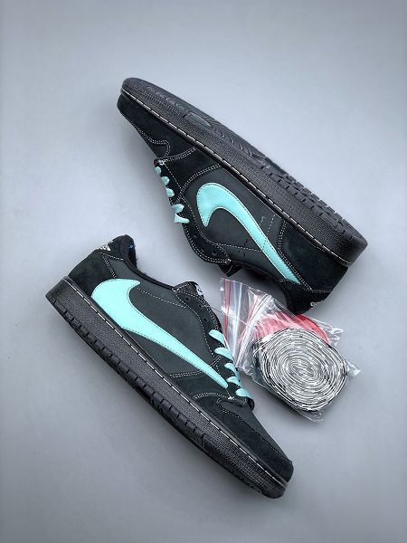 Travis Scott x Tiffany & Co. x Nike Air Jordan 1 2023新款 喬丹1代男女款運動籃球鞋