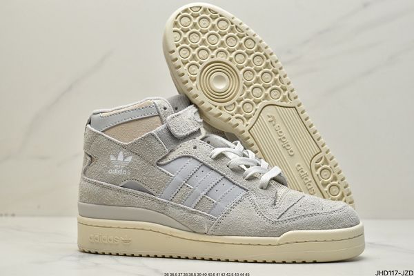 Adidas Originals Forum 84 High 2023新款 羅馬系列魔術貼高幫復古系帶男女款運動板鞋