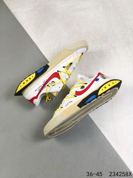 Off-White x Nike Blazer Low 2022新款 開拓者異型解構系列男女款運動板鞋 Off-White x Nike Blazer Low 2022新款 開拓者異型解構系列男女款運動板鞋
