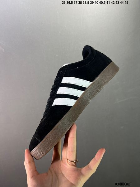 Adidas VL Court 2.0 NEO系列 2023新款 皮面防滑輕便男女款休閒板鞋