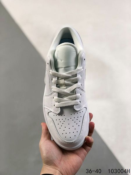 Air Jordan 1 Low 銀色倒鈎 低幫復古文化休閒運動鞋女鞋