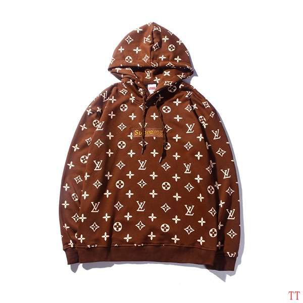 lvsupreme联名外套,supreme联名lv外套 supreme衣服 2018新款 lv联名男生连帽长袖卫衣 jm