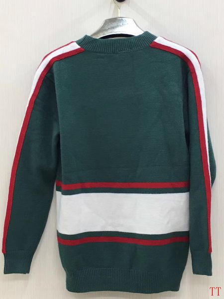 gucci衣服 2017新款 老虎字母针织保暖男生休闲毛衣 绿色