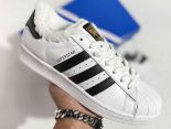 Adidas Originals Superstar 2021新款 貝殼頭金標加絨經典男女款休閑運動板鞋