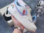 Nike Air Force1 Low White pink blue 2023新款 空軍一號低幫男女款休閒板鞋